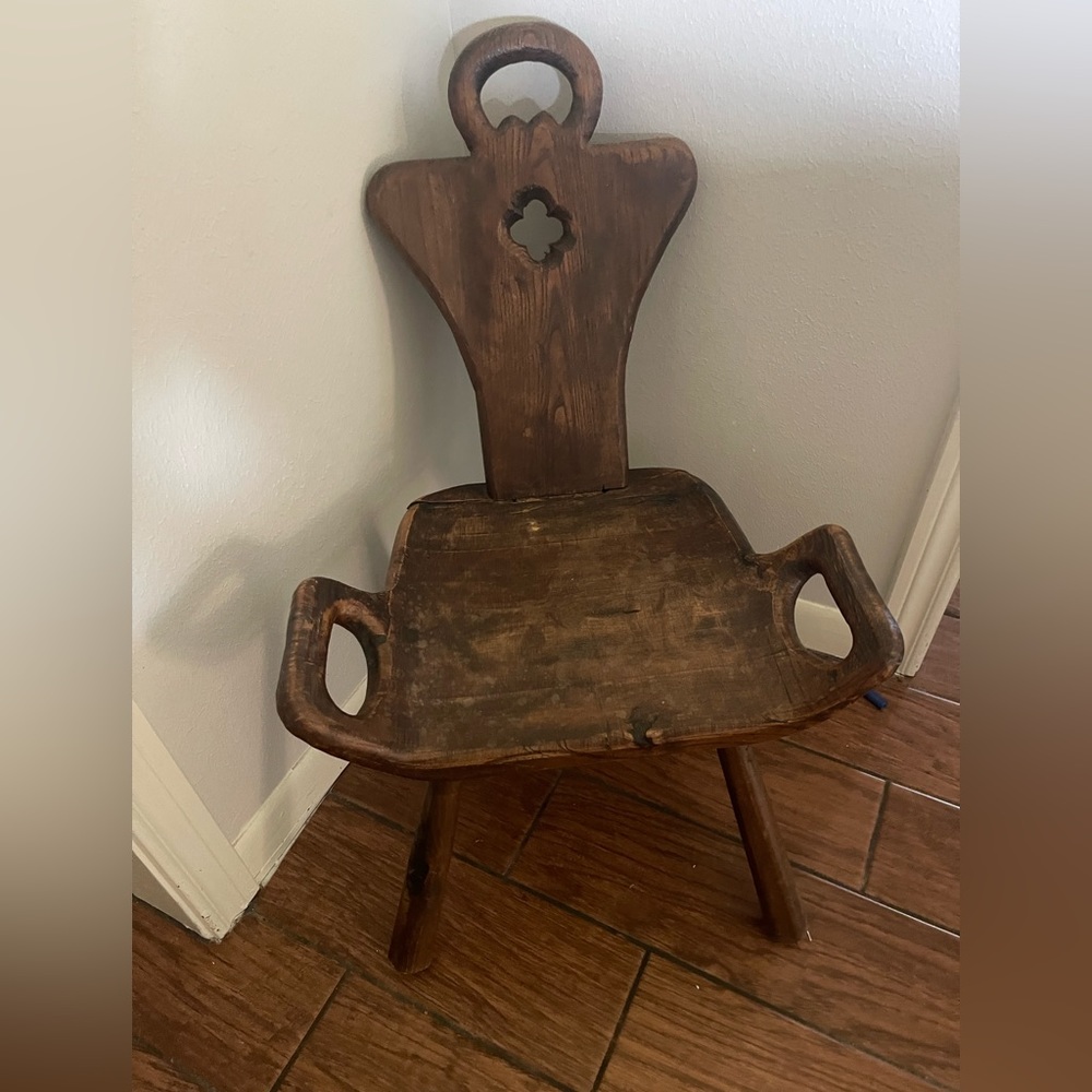 Mid century birthing chair